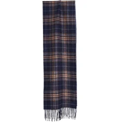 SCIARPA BICOLOR BLU IN SETA E CASHMERE Check