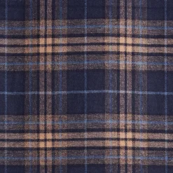SCIARPA BICOLOR BLU IN SETA E CASHMERE Check