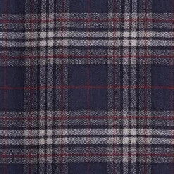 SCIARPA BICOLOR BLU SCURO IN SETA E CASHMERE Check