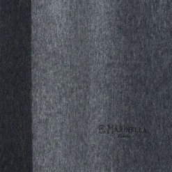 SCIARPA BICOLOR GRIGIO SCURO IN LANA E CASHMERE Tinta unita
