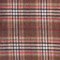 SCIARPA BICOLOR MARRONE IN SETA E CASHMERE Check