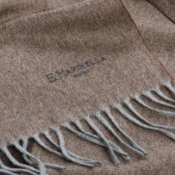 SCIARPA BICOLOR MARRONE IN LANA E CASHMERE Tinta unita