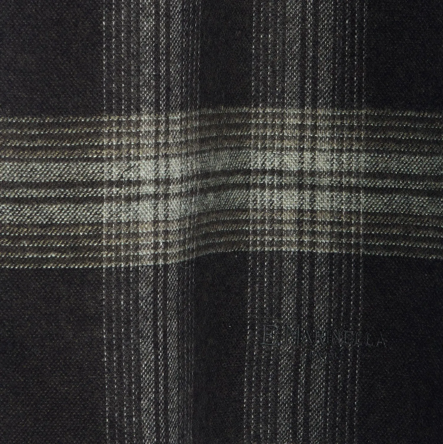 SCIARPA BICOLOR VERDE IN SETA E CASHMERE Check