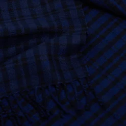 SCIARPA LOGO EM BLU SCURO In lana