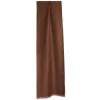 SCIARPA LOGO EM MARRONE CHIARO In lana e cashmere