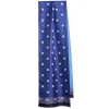 SCIARPA TUBOLARE BLU IN SETA TWILL Floral drift