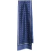 SCIARPA TUBOLARE BLU IN SETA TWILL Classic daisy