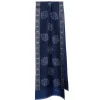 SCIARPA TUBOLARE BLU SCURO IN SETA TWILL Classic daisy