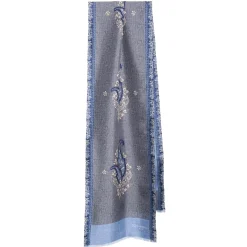 SCIARPA TUBOLARE GRIGIA IN SETA TWILL Paisley pattern