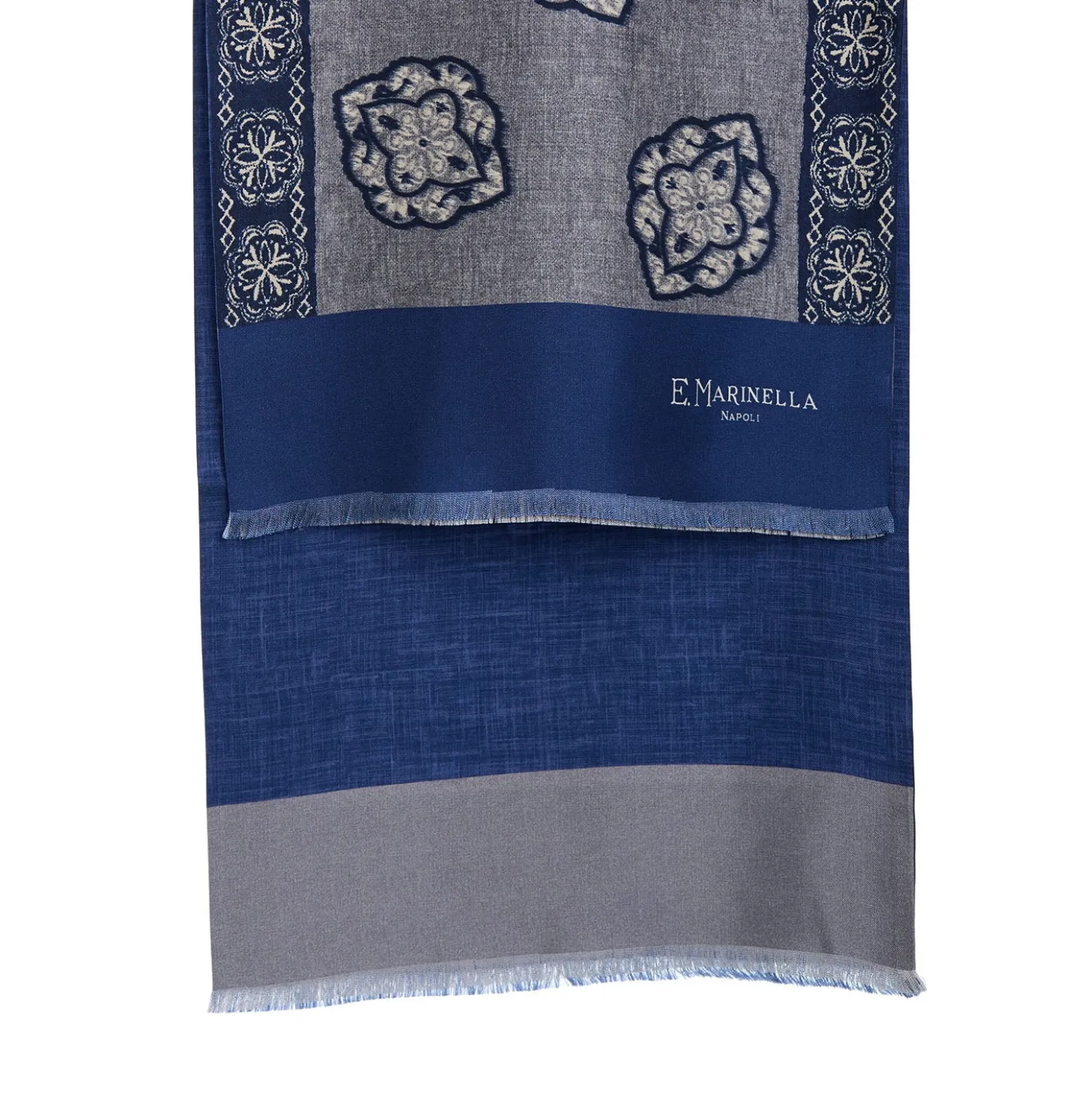 SCIARPA TUBOLARE GRIGIO SCURO IN SETA TWILL Classic daisy