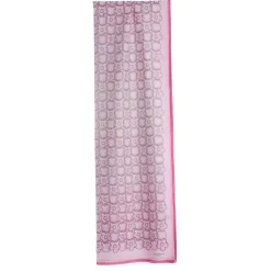 SCIARPA TUBOLARE IN VOILE DI COTONE E SETA ROSA Fiore monogram 100