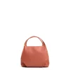 SOFT MINI BAG ARANCIONE SCURO In pelle liscia