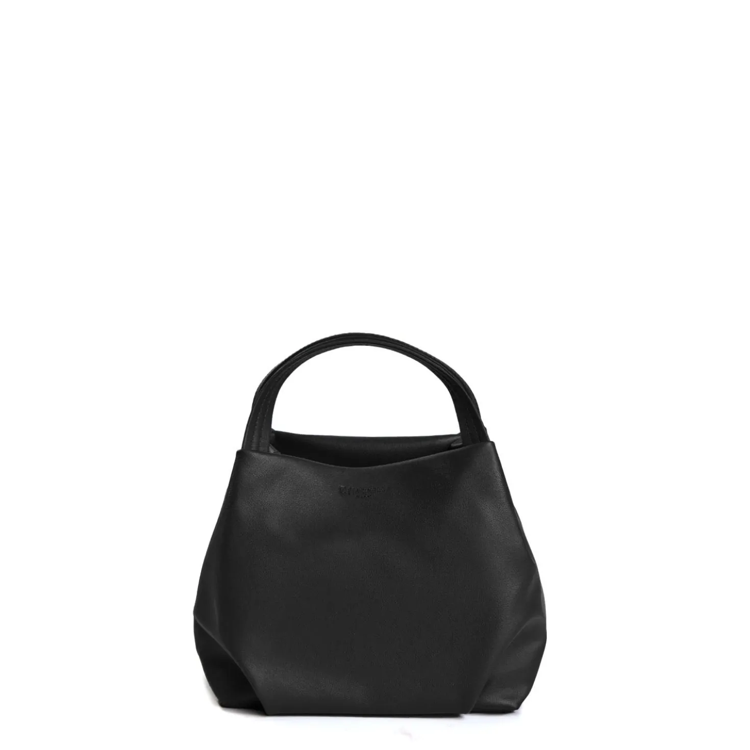SOFT MINI BAG NERA In pelle liscia