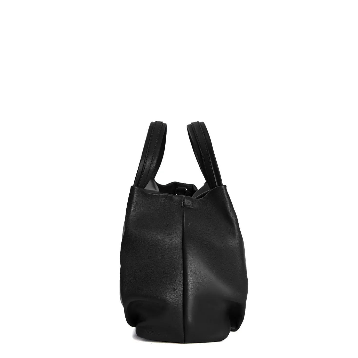 SOFT MINI BAG NERA In pelle liscia