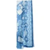 STOLA BLU IN CASHMERE Collezione elefanti