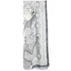 STOLA GRIGIA IN CASHMERE Collezione elefanti