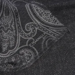 STOLA GRIGIA IN LANA Fantasia paisley
