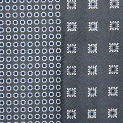STOLA GRIGIO SCURO IN LANA Decorazioni floreali
