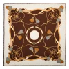 STOLA MARRONE 115 IN LANA, SETA E CASHMERE Nappine e chiavi