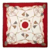 STOLA ROSSA 115 IN LANA, SETA E CASHMERE Nappine e chiavi
