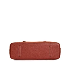 TOTE BAG MIDI MARRONE CHIARO In lana e pelle