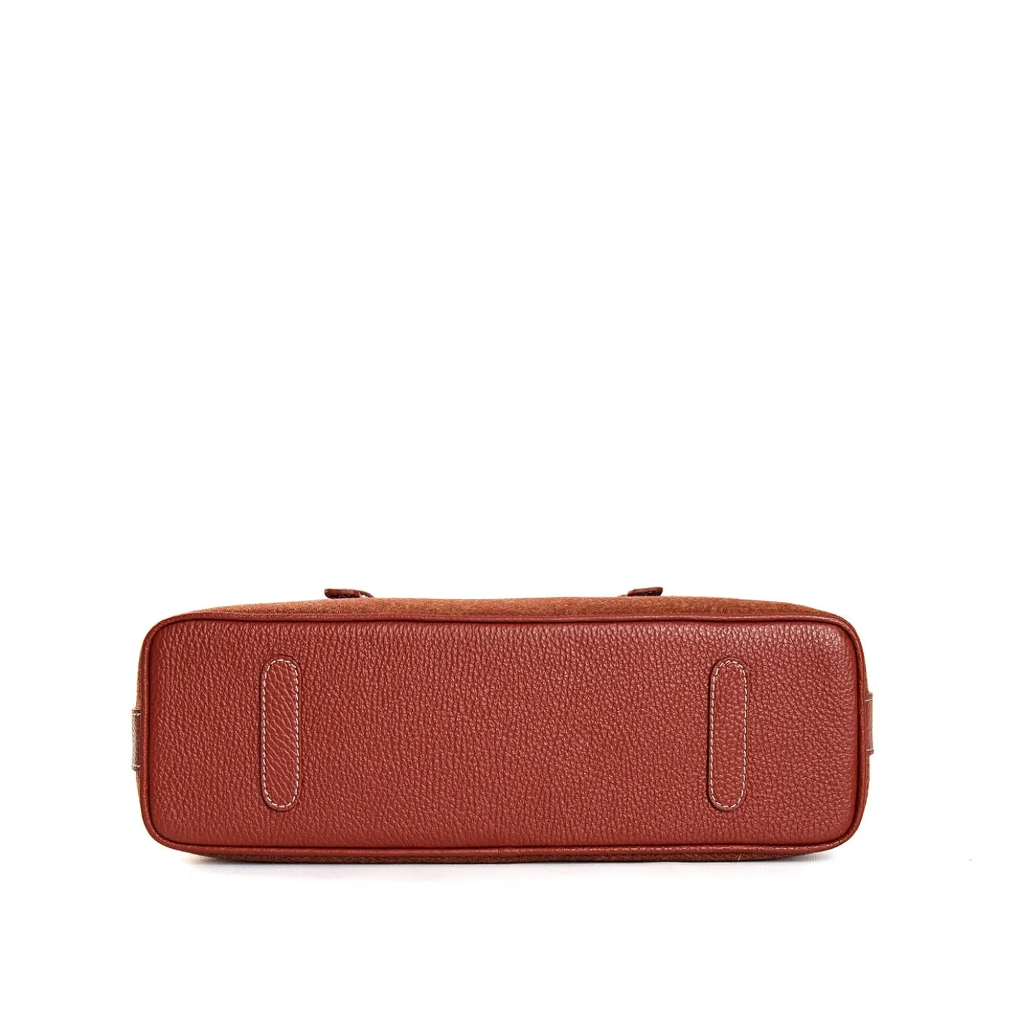 TOTE BAG MIDI MARRONE CHIARO In lana e pelle