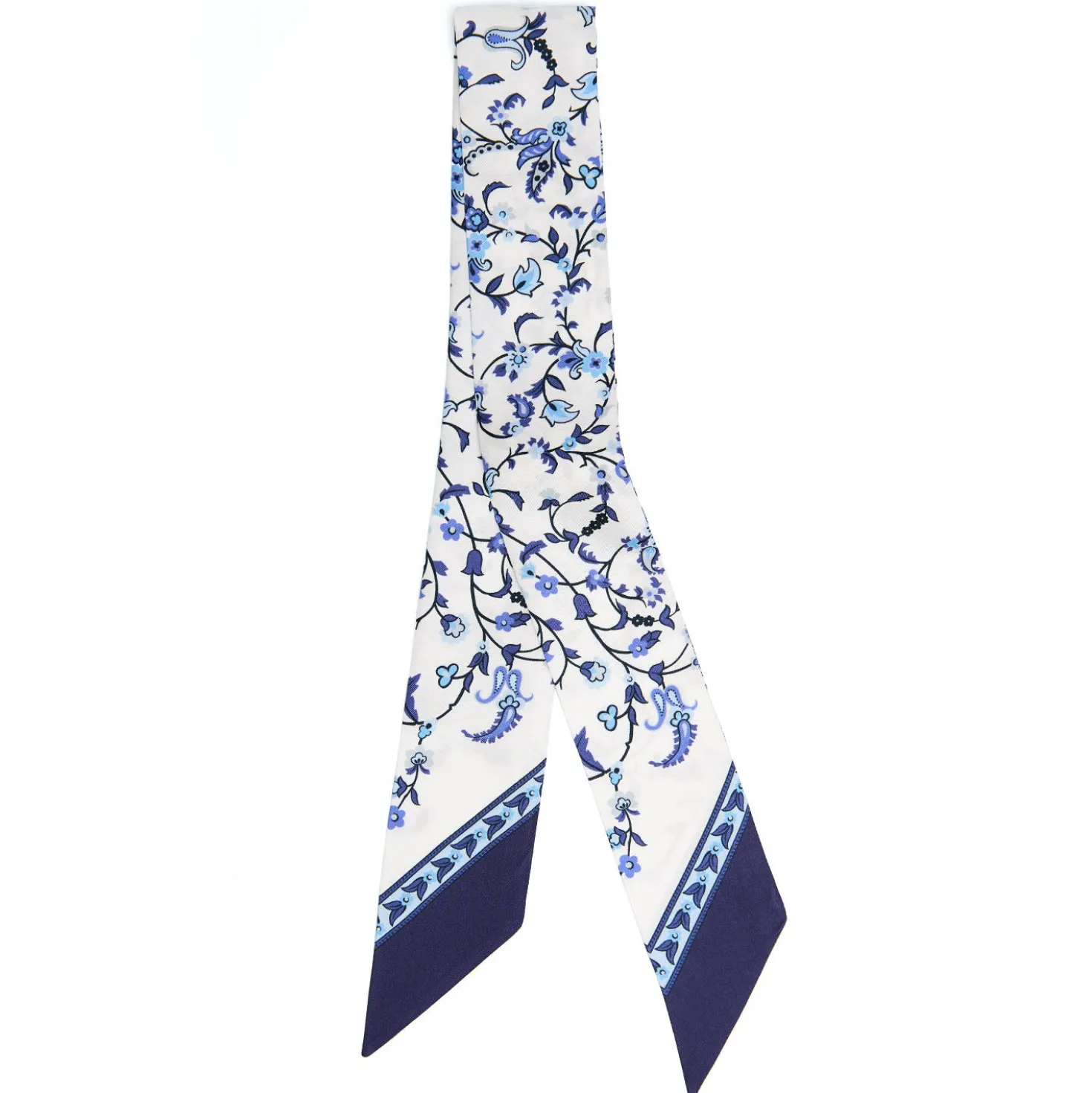 TWILLY IN SETA BLU SCURO Garden flower