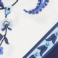 TWILLY IN SETA BLU SCURO Garden flower