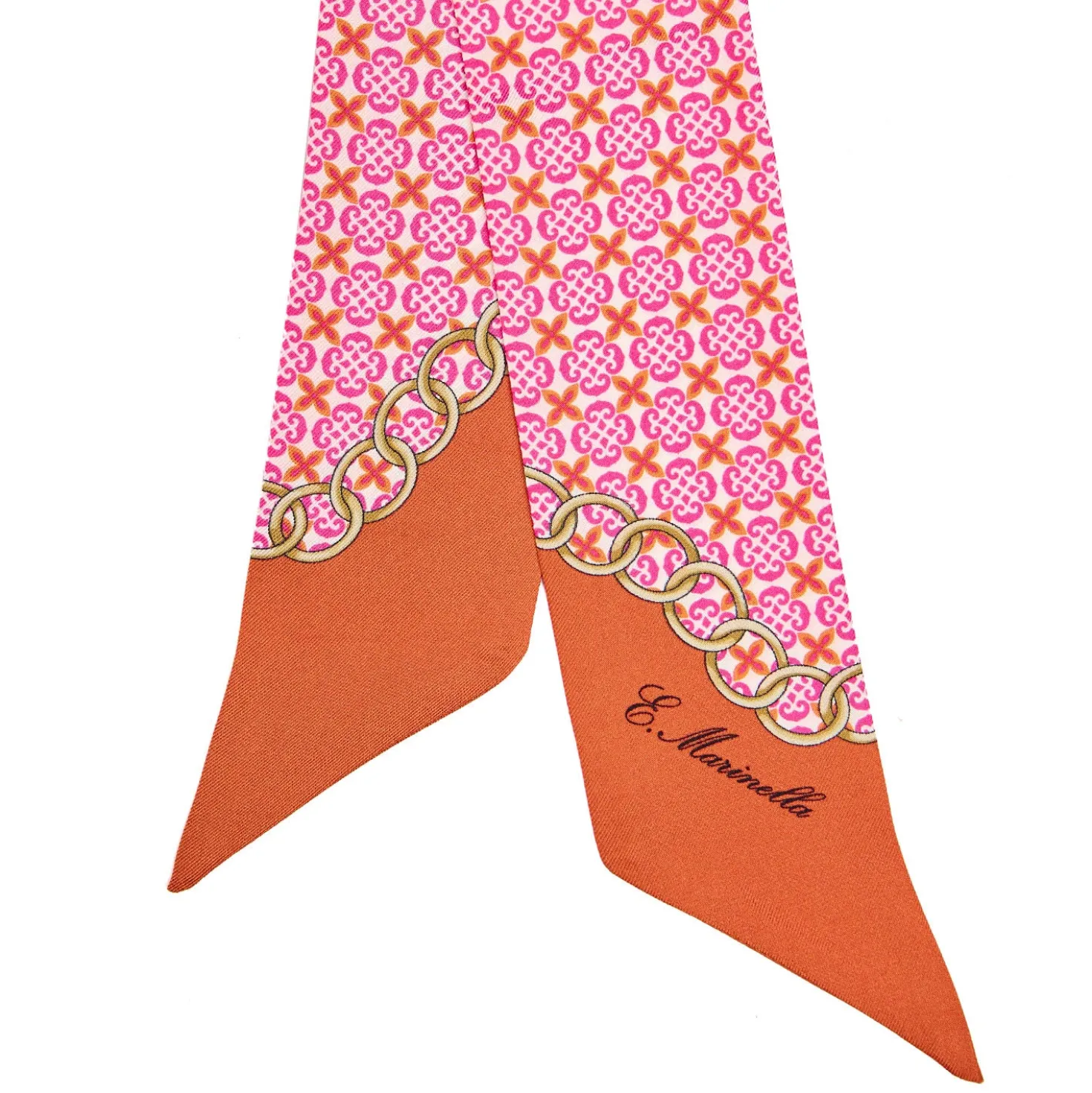 TWILLY IN SETA FUCSIA Microfantasia fiore